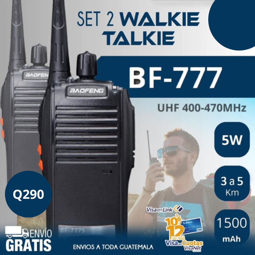 Walkie Talkie BAOFENGS DE ALTO ALCANCE + ENVIO GRATIS