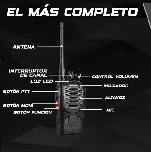 Walkie Talkie BAOFENGS DE ALTO ALCANCE + ENVIO GRATIS